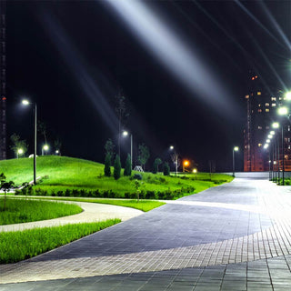 Faro lampione stradale led 100W inclinabile 90° a luce 6500k IP65