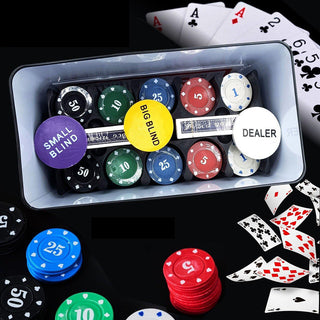 Set da poker 200 fiches valore in euro 2 mazzi di carte 1 panno verde
