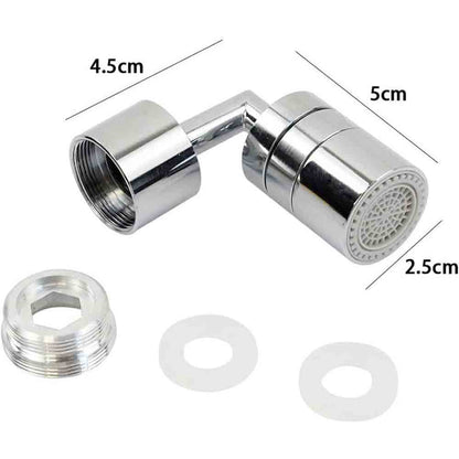 Filtro Universale Anti Schizzo per Rubinetto Bagno in Ottone Cromato Lucido orientabile maschio femmina