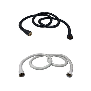Laccio doccia bianco o nero flessibile 150 cm attacco ½”