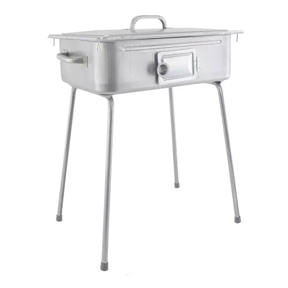 Fornacetta Fornacella A Carbonella Rettangolare Zincata 37 X 27 X 65 Cm - Foto 4