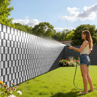 Striscia oscurante frangivista in PVC 19cmx35mt per giardino balcone