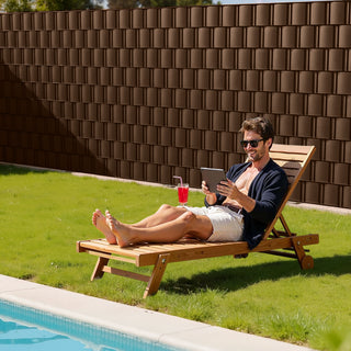 Striscia oscurante frangivista in PVC 19cmx35mt per giardino balcone