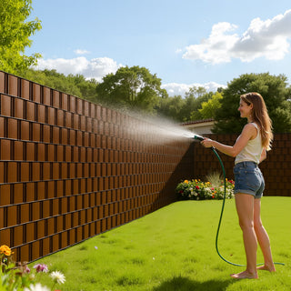 Striscia oscurante frangivista in PVC 19cmx35mt per giardino balcone