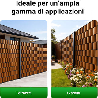 Striscia oscurante frangivista in PVC 19cmx35mt per giardino balcone