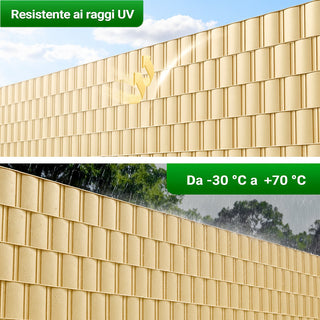 Striscia oscurante frangivista in PVC 19cmx35mt per giardino balcone