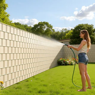 Striscia oscurante frangivista in PVC 19cmx35mt per giardino balcone