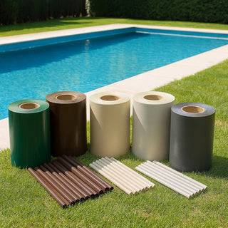 Striscia oscurante frangivista in PVC 19cmx35mt per giardino balcone