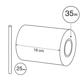 Striscia oscurante frangivista in PVC 19cmx35mt per giardino balcone