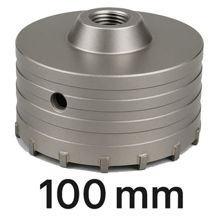 Fresa carotatrice a tazza per muro in acciaio ø100 mm foro ø20 mm