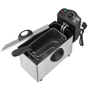 Friggitrice elettrica 2000 watt con cestello capacità 3 Litri 190°