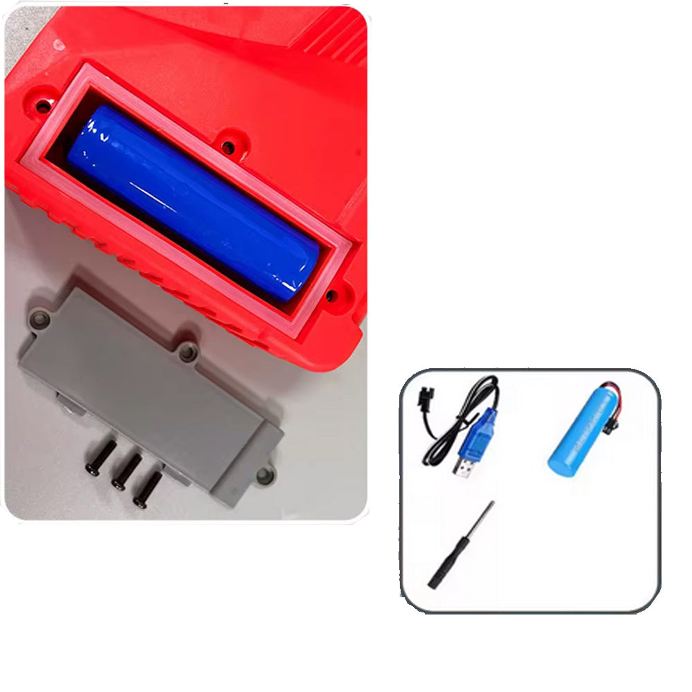 Fucile ad acqua ricaricabile a batteria squalo da 600 ml pistola gioco per bimbo bimba getto 8 10 metri