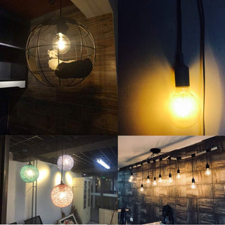Lampadina led E27 globo G80 12 watt filamento luce calda 2700k