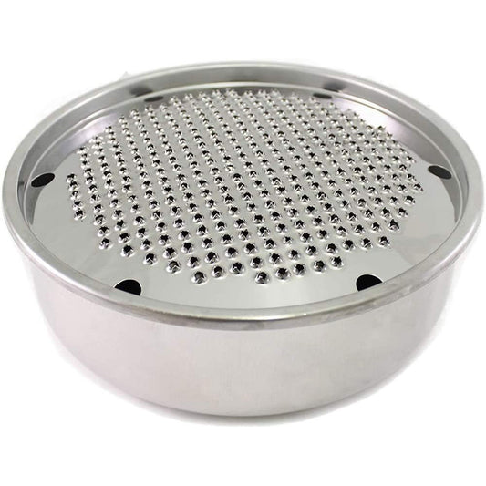Grattugia per Formaggio Acciaio Inox grattaformaggio con vano Contenitore vaschetta raccogli Formaggio formaggiera