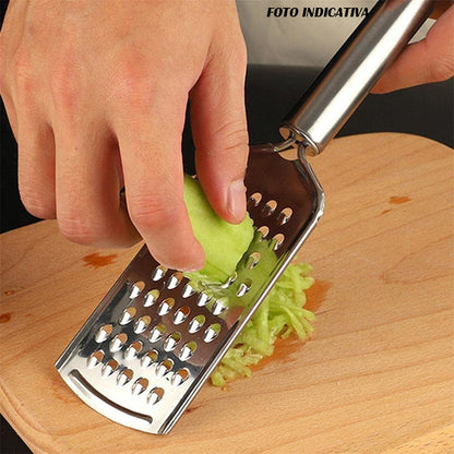 Grattugia manuale per scaglie di formaggio verdure cioccolato in acciaio manico antiscivolo