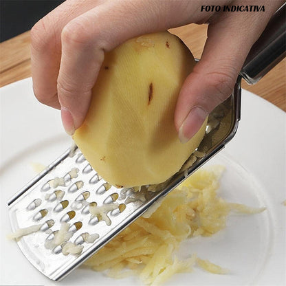 Grattugia manuale per scaglie di formaggio verdure cioccolato in acciaio manico antiscivolo