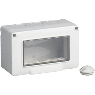 Cassetta con coperchio idrobox 4  posti compatibile con matix IP55