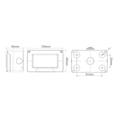 Cassetta con coperchio idrobox per esterno a 2 3 4 posti compatibile con vimar plana custodia per interruttori ip55