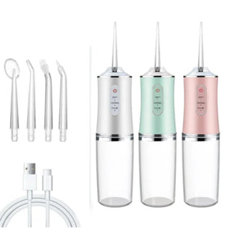 Idropulsore dentale portatile igiene orale 3 modalità 4 getti USB