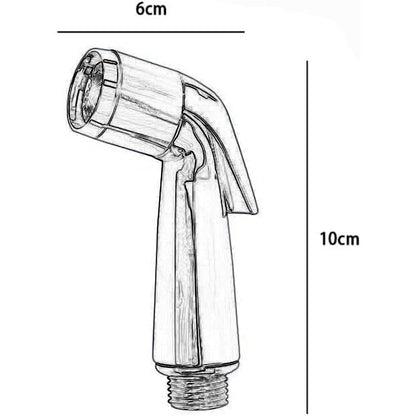 Idroscopino in ABS Cromato Lucido con Attacco 1/2" per la Pulizia di WC Bidet igiene Intima doccetta per Toilette