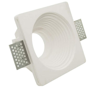 Portafaretto da incasso in gesso verniciabile  a scomparsa GU10 MR16