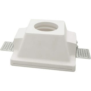 Portafaretto da incasso in gesso verniciabile  a scomparsa GU10 MR16