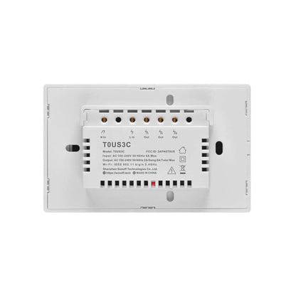 Interruttore Son/Off smart 3 canale controller da remoto wireless wifi placca touch domotica