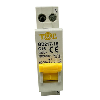 Interruttore magnetotermico salvavita 1P+N 6kA per quadro da 10 a 32A