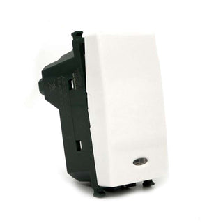 Interruttore unipolare luce 16AX 250VAC compatibile con vimar plana