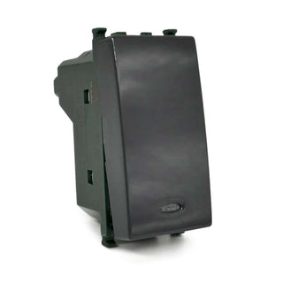 Interruttore unipolare luce 16AX 250VAC compatibile con vimar plana