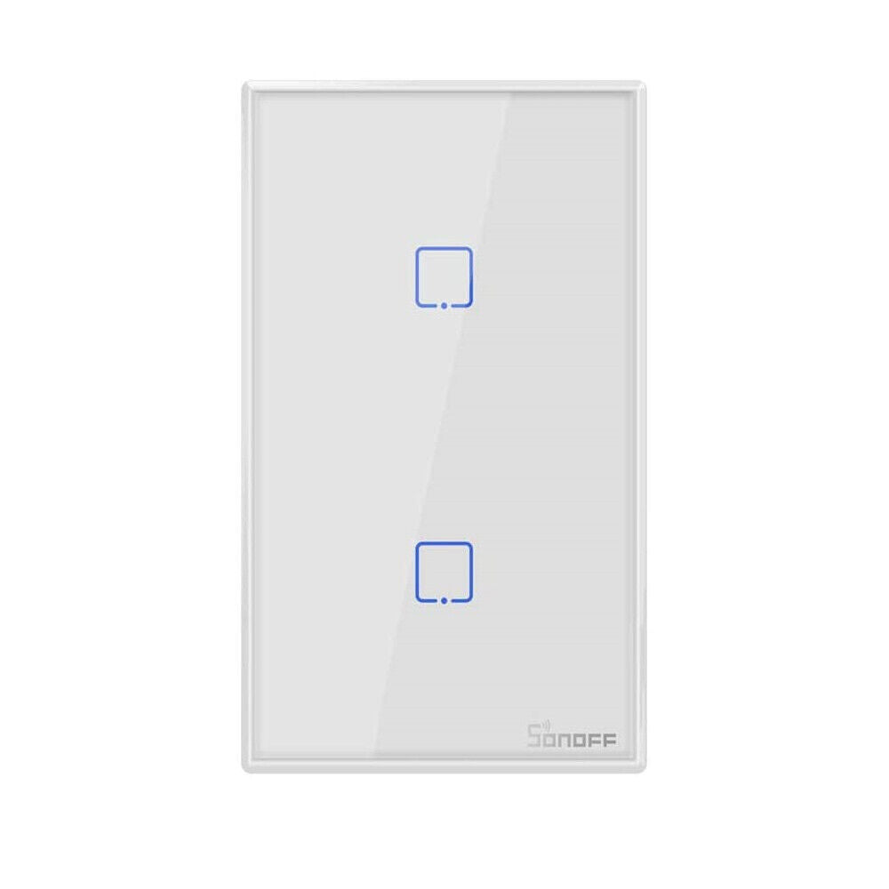 Interruttore Son/Off smart 2 canale controller da remoto wireless wifi placca touch domotica