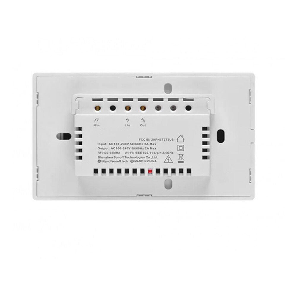 Interruttore Son/Off smart 2 canale controller da remoto wireless wifi placca touch domotica