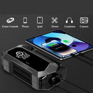 Attrezzo 4in1 per auto avviatore 400A compressore power bank torcia