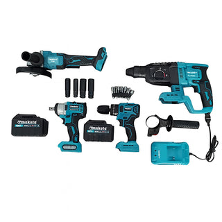 Kit 4in1 trapano avvitatore tassellatore svitabulloni flex brushless 88V