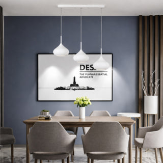 Lampadario Led 3 gocce 36-72W 3 colorazione di luce 6500k 3000k 4000k
