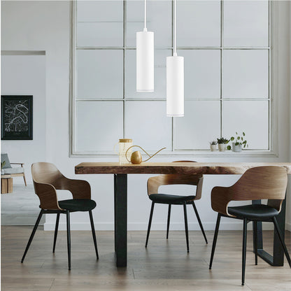 Lampadario a sospensione di forma cilindrica lampada pendente con attacco GU10 punto luce