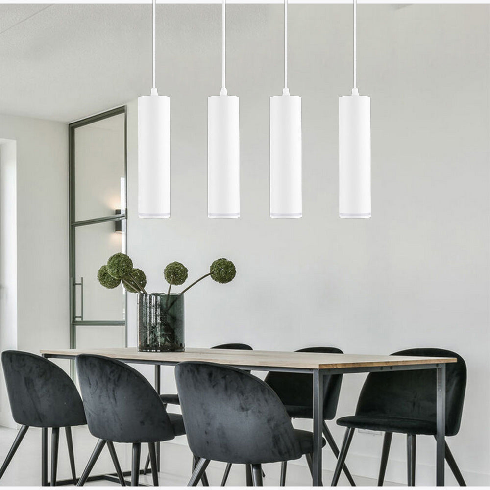 Lampadario a sospensione di forma cilindrica lampada pendente con attacco GU10 punto luce