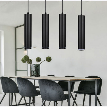 Lampadario a sospensione di forma cilindrica lampada pendente con attacco GU10 punto luce