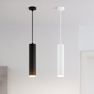 Lampadario a sospensione di forma cilindrica attacco GU10 punto luce
