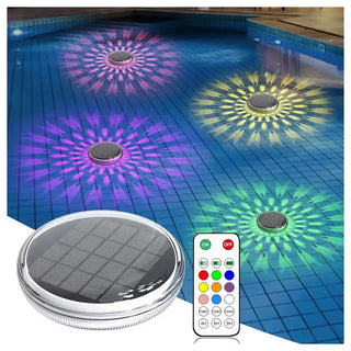 Lampada galleggiante rgb pannello solare per piscina laghetto IP67