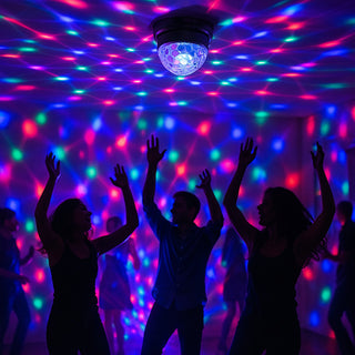 Lampada strobo rgb cassa bluetooth luci discoteca MP3
