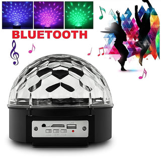 Lampada strobo rgb cassa bluetooth luci discoteca MP3