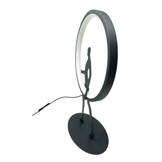 Lampada da tavolo decorativa 9 watt scultura corpo uomo lume a led