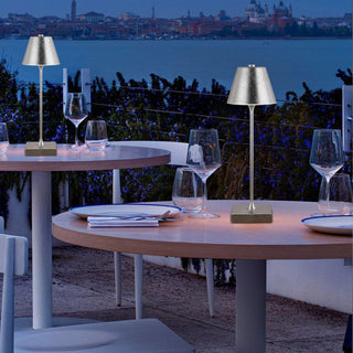 Lampada bistrot touch da tavolo a led ricaricabile usb  lume decorativo tripla colorazione di luce