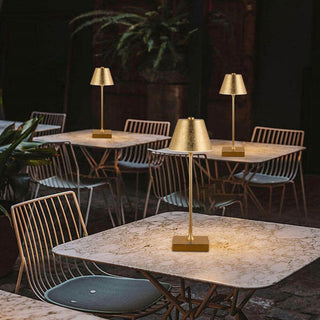 Lampada bistrot touch da tavolo a led ricaricabile usb  lume decorativo tripla colorazione di luce