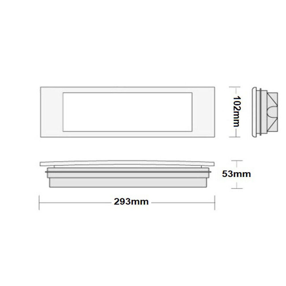 Lampada a led da incasso di emergenza anti black out 5 watt 20 led luce fredda 6500k con 4 pittogrammi