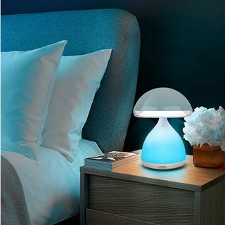Lampada led a fungo touch 7 colori dimmerabile da comodino USB
