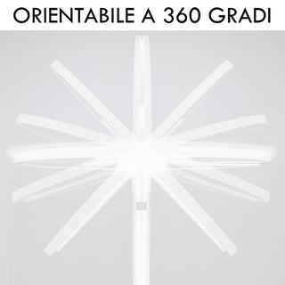 Lampada piantana 48 watt tecnologia CCT + RGB orientabile 360°