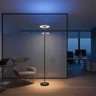 Lampada piantana 48 watt tecnologia CCT + RGB orientabile 360°