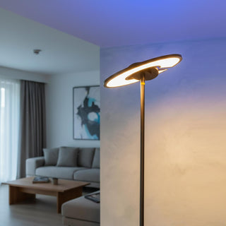 Lampada piantana 48 watt tecnologia CCT + RGB orientabile 360°